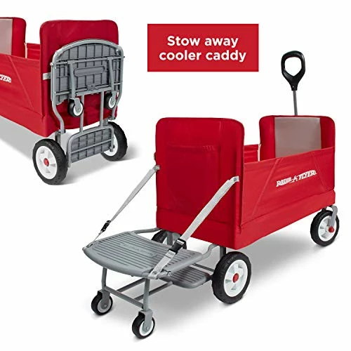 Outlet π 3-in-1 Folding Wagon With Cooler Caddy For Kids, Garden & Cargo (Amazon Exclusive) π - Image 4