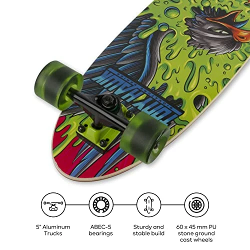 Cheapest ⌛ Tony Hawk 31" Complete Cruiser Skateboard, 9-Ply Maple Deck Skateboard For Cruising, Carving, Tricks And Downhill Pink Haw ⭐ - Image 4