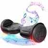 Buy 👏 Hoverboard,6.5" Two-Wheel Self-Balancing Hover Board With Bluetooth Speakers And Fashion LED Lights For Kids A1-black (no Led) 🔔