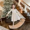 Flash Sale 🔔 Little Dove Wooden Balance Board Wobble Board Preschool Toys Early Learning Kid Yoga Curvy Board - Rocker Board Kid Size Natural Wood Natural Wooden 🧨