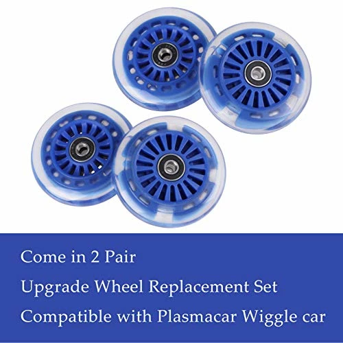 Wholesale β Wiggle Car Polyurethane Replacement Wheels Set Upgrade For Ride-on Toys (Dark Blue) π - Image 4