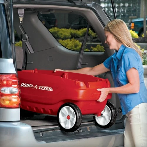 New π Deluxe Family Wagon With Canopy, Plastic Red Wagon, For Ages 1.5+ π - Image 3