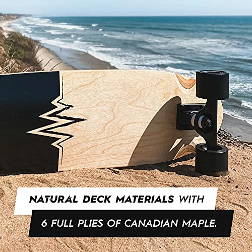 Discount ✔️ Mini Cruiser Skateboard Cruiser | 27.5" X 7.5" | Short Board | Canadian Maple Deck - Designed For Kids, Teens And Adults Bamb ❤️ - Image 4