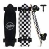 Best Pirce ✨ Eleev Cruiser Skateboards For Beginners, 27 Inch Complete Skateboard For Kids Teens Adults, 7 Layer Canadian Maple Double Kick Deck Concave Trick Skateboard Blue Nebulae 🤩
