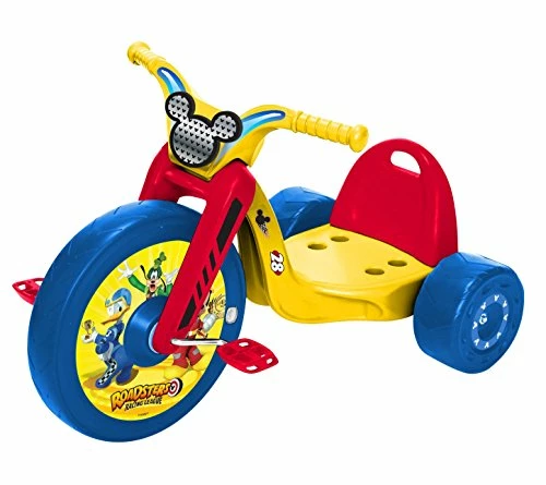 New π Mickey And The Roadster Racers 15" Junior Cruiser Ride-on, Ages 3-7, Yellow/Red/Blue, 20" W X 22.5" H X 32.83" L 𧨠- Image 2