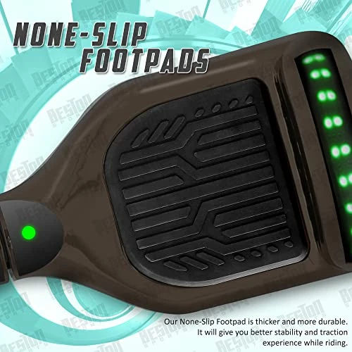 Discount π₯ Newest Generation Electric Hoverboard Dual Motors Two Wheels Hoover Board Smart Self Balancing Scooter With Built-in Bluetooth Speaker LED Lights For Adults Kids Gift Black π