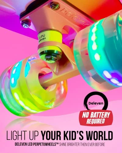 Best Pirce π₯ Skateboard For Kids Ages 6-12 - 22 Inch Kids Skateboard For Girl Boy Skate Board For Kids 8-12 - Mini Skateboards For Kids Mini Cruiser Skateboards For Kids 4-6 - Girl Skateboard For Kids Beginners 12 Led Tricolores 2 π - Image 4