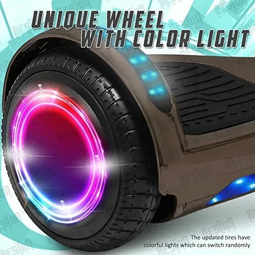 Discount π₯ Newest Generation Electric Hoverboard Dual Motors Two Wheels Hoover Board Smart Self Balancing Scooter With Built-in Bluetooth Speaker LED Lights For Adults Kids Gift Black π - Image 2
