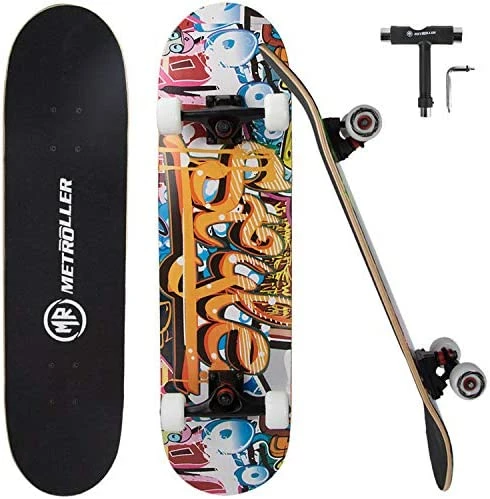 Brand new 𧨠Skateboards For Beginners,31 X 8 Complete Standard Skate Boards For Girls Boys, 7 Layer Canadian Maple Double Kick Concave Skateboard For Kids Youth Teens Adults π - Image 10