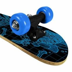 Cheapest ⌛ Kids Beginner Skateboard From Rude Boyz - Learn Skateboarding In Style - Mini Wooden Cruiser Board With Cool Graphics For Boys & Girls 5-9 Years - 24” Deck, 54mm Wheels, Lightweight - Safe & Durable Play On Player ✨