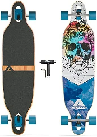 Cheapest π POLLO Longboard Skateboards - Premium Long Boards For Adults, Teens And Kids. Cruiser Long Board Skateboard. Drop Through Longboards Made Of Bamboo & Fiberglass - High-Speed Bearings & T-Tool Weird π - Image 12