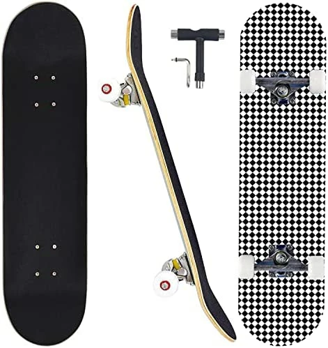 Outlet ✨ Skateboards For Beginners Adults Youths Teens Kids Girls Boys 31 Inch Pro Complete Skate Boards 7 Layer Canadian Maple Double Kick Concave Longboards ✨ - Image 6