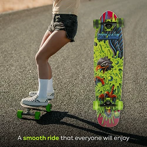 Cheapest ⌛ Tony Hawk 31" Complete Cruiser Skateboard, 9-Ply Maple Deck Skateboard For Cruising, Carving, Tricks And Downhill Pink Haw ⭐ - Image 6